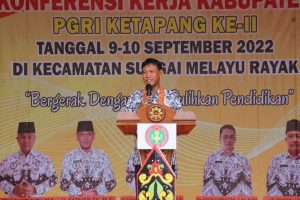 Wabup Ketapang Buka Konferensi Kerja Kabupaten PGRI Ketapang Ke-II