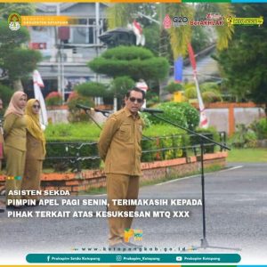 Apel Senin Pagi Dilingkungan Sekretariat Daerah Ketapang