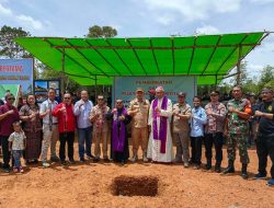 Peletakan Batu Pertama Pembangunan Gereja Paroki Sandai