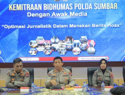 Kabidhumas Polda Sumbar Gelar Kemitraan dengan Awak media dalam pemberitaan pemilu 2024