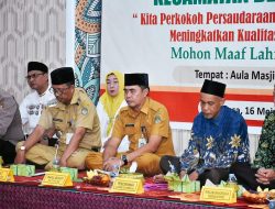 Asisten I Setda Hadiri Acara Halal Bi Halal PGRI Kecamatan Delta Pawan