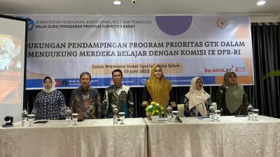 Lisda Hendrajoni Apresiasi  Program Perioritas GTK  di Sumatera Barat