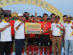 Bupati Ketapang Secara Resmi Menutup Kejuaraan Sepak Bola Bupati Ketapang Cup 2023